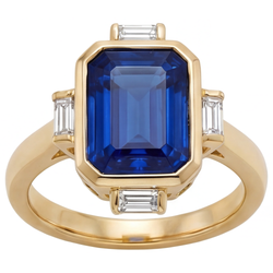 Fine VVS Clarity Royal Blue Sapphire Precious Stone Ring – 4.80