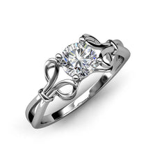 Solitaire Round 1.50 Carats Natural Earth Mined Diamond Engagement Ring White Gold 14K