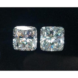 Sparkling 2.02 Carats Cushion Loose Natural Earth Mined Diamond Pair