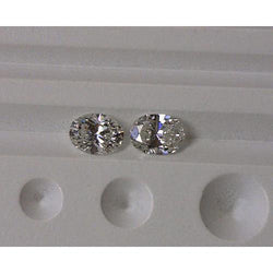 Sparkling Oval Natural Earth Mined Diamond Pair Loose F Vs1 2 Carat