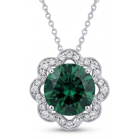 Real Tourmaline Gemstone Pendant – main view