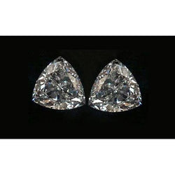 Triangle Trillion 2 Ct Loose Natural Earth Mined Diamonds Pair G Si Matching