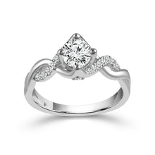 Diamond Accent Solitaire Ring 2.10-ct 14K White Gold – main view