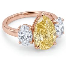 Brilliant 3-Stone Ring 2 ct – side view