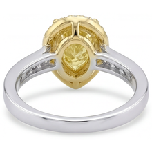 Yellow Canary Diamond Fine Jewelry Ring 1-ct 14 Karat Two Tone Gold – back view