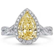 Handcrafted Halo Ring 1.50 ct – front view