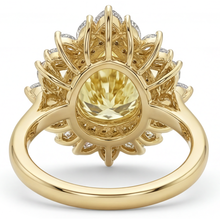 Sophisticated Halo Ring 2.50 ct – back view