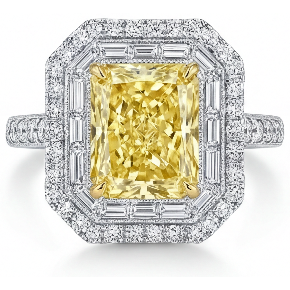 Bespoke Halo Ring 2.50 ct – main view