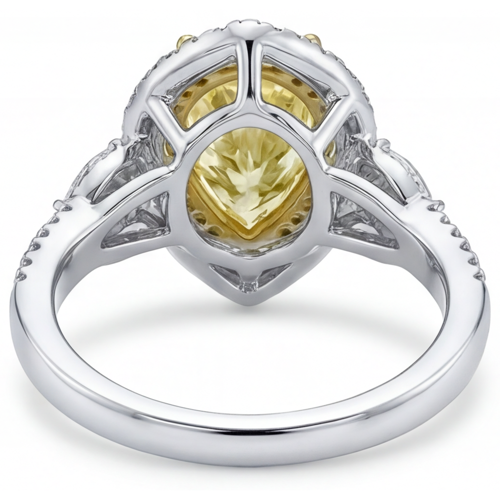 Luxury Halo Setting Ring 2.50 ct – angle view