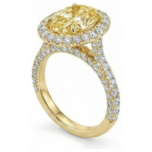 Authentic Yellow Canary Diamond Ring – angle view