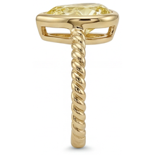 Yellow Canary Diamond Statement Ring 2.25-ct 14K Yellow Gold – back view