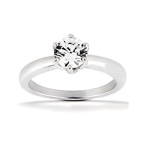 0.75 Carats Diamond Solitaire Engagement Ring Prong Style