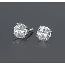 1 Carat Diamond Stud Earring Round Cut