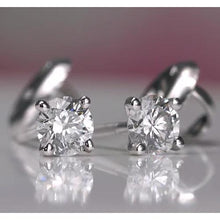 1 Carat Diamond Stud Earring White Gold 14K