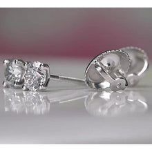1 Carat Diamond Stud Earring White Gold 14K