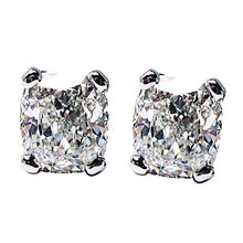 1 Carat G VS1 Cushion Cut Diamond Studs Earring
