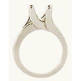 1 Carat Natural Diamond Solitaire Engagement Ring