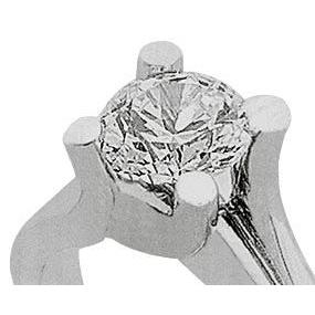 1 Carat Natural Diamond Solitaire Engagement Ring