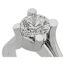 1 Carat Natural Diamond Solitaire Engagement Ring