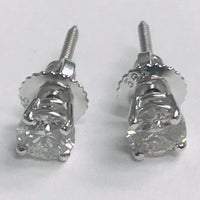 1 Carat Round Diamond Stud Earrings