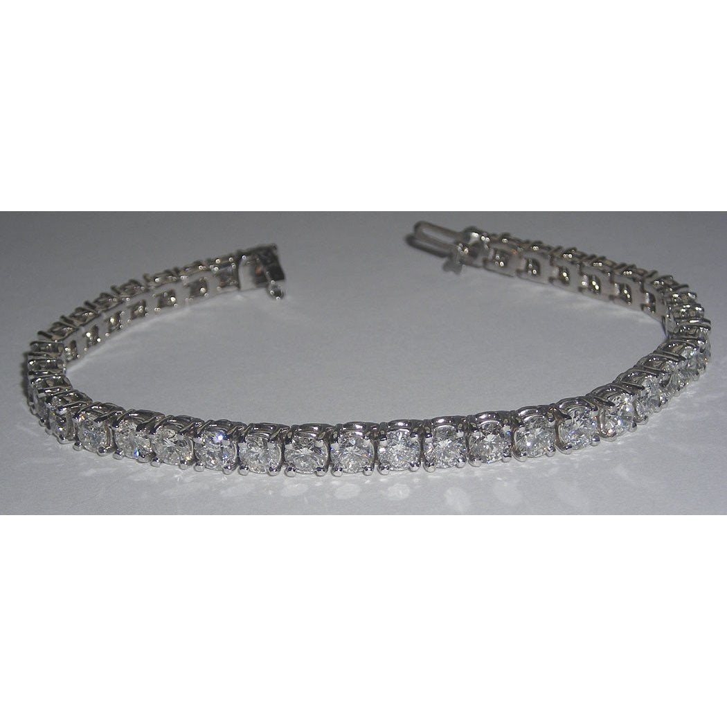 10 Carats Diamond Tennis Bracelet Vs Jewelry White Gold Bracelet