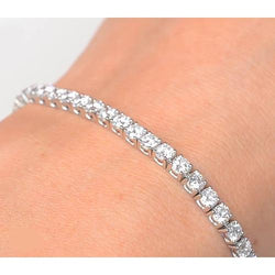 12 Carat Natural Earth Mined Diamond Tennis Bracelet