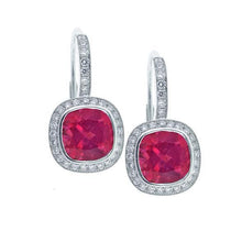 12 Carats Tourmaline With Diamonds Dangle Earrings White Gold 14K