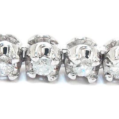 13 Ct White Gold Diamond Tennis Necklace Fine Jewelry