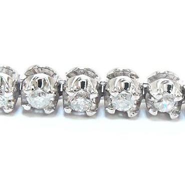 13 Ct White Gold Diamond Tennis Necklace Fine Jewelry