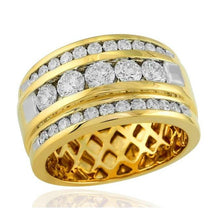 14K Yellow Gold 2 Ct Men's Diamond Ring Jewelry New