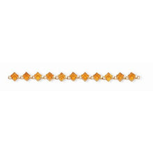 14K Yellow Gold Diamond Fancy Citrine 14 Carats Bracelet