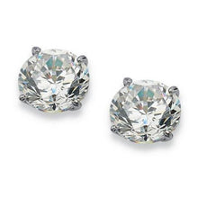1.4 Ct Four Prong Set Round Cut Diamond Stud Earring 14K White Gold