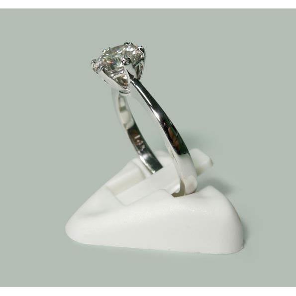 1.50 Carat Diamond Ring Solitaire Round White Gold 14K Jewelry