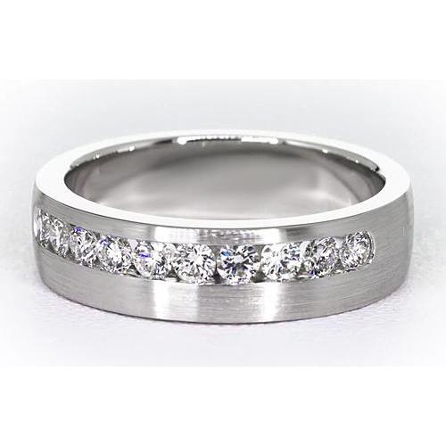 1.50 Carats Round Diamond Anniversary Band White Gold 14K Jewelry