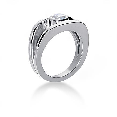 1.50 Carats Solitaire Diamond Anniversary Ring Split Shank