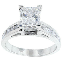 1.50 Ct. Diamond Ring Solid White Gold 14K Solitaire With Accents