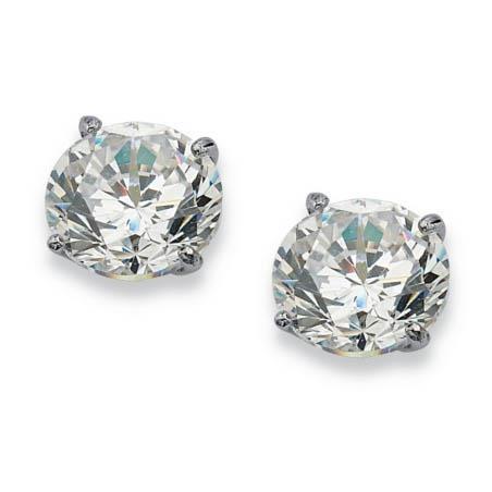 1.60 Carats Four Prong Set Round Diamond Stud Earring Jewelry New