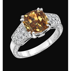 1.75 Ct Cushion Cut Natural Earth Mined Diamond Ring Gemstone 14K White Gold