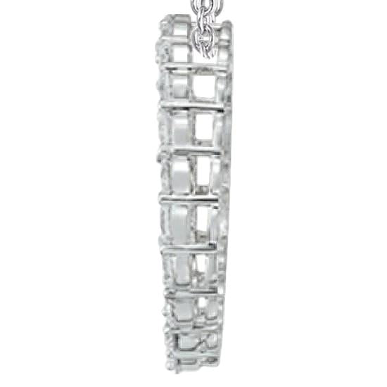 2 Cts. Diamond Circle Of Love Pendant Necklace Without Chain Gold 14K