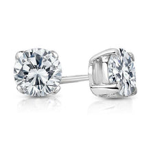 2.00 Carats Diamonds Studs Earrings White Gold 14K