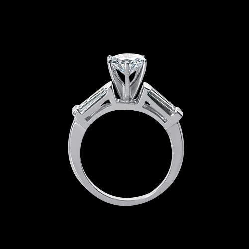 2.01 Carat Diamonds Three Stone Style Engagement Ring New