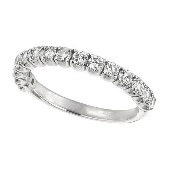 2.01 Carats Round Brilliant Diamond Half Eternity Band Jewelry