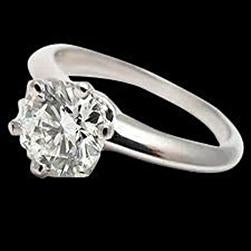 2.01 Ct. Diamond Solitaire New Gold Ring Customized