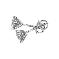2.02 Carats G VS1 Platinum Martini Style Natural Earth Mined Diamond Studs