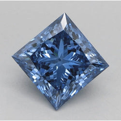2.50 Carats Loose Princess Cut Blue Natural Earth Mined Diamond F VS1