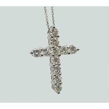 2.75 Ct Round Cut Diamond Cross Necklace Pendant