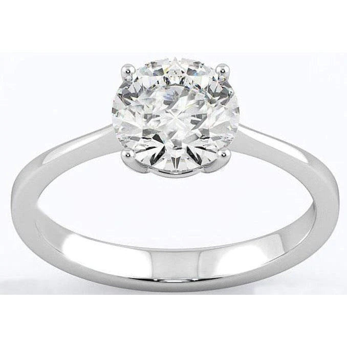 2.75 Ct Solitaire Diamond Engagement Ring 4 Prongs 14K Gold White