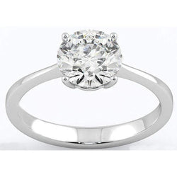 2.75 Ct Solitaire Diamond Engagement Ring 14K Gold White