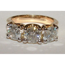 3 Carats Diamond Engagement Ring 3 Stone Jewelry
