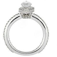 3.50 Carats Marquise Cut Diamond Ring With Accents White Gold 14K